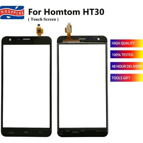Black Color Mobile Touch Screen Panel For Homtom HT30 Touch Screen Digitizer Sensor Panel HT30 PRO Cell Phone Parts