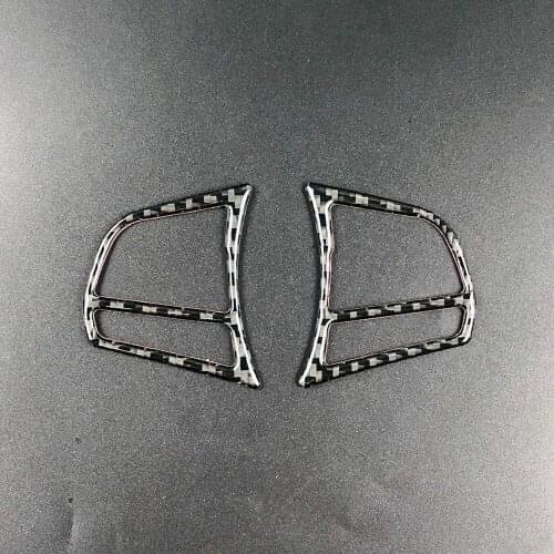 Suitable for BMW 1 2 3 4 series F30 F34 carbon fiber steering wheel button frame cover trim sticker