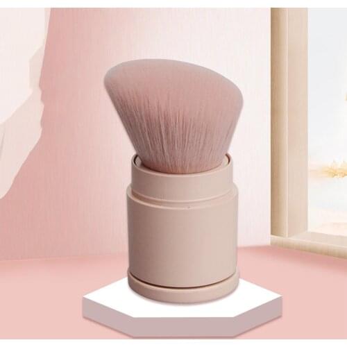 Portable Mini Soft Retractable Blush Powder Foundation Brush Beauty Makeup Tool
