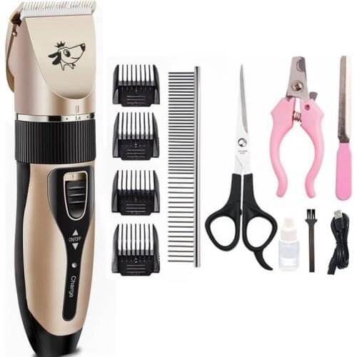 Professional Pet Dog Hair Trimmer Animal Grooming Electric Clipper Rechargeable Low-noise USB Hair dressing Shaving Cat Cutter