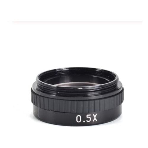 0.5X Industrial Single Monocular lens video microscope Lens 0.5 times auxiliary objective XDC-10A objective Lens M48*0.75mm