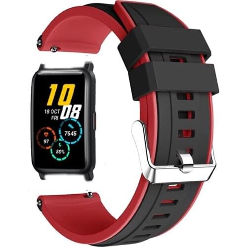 Sport Silicone Watch Band for Huawei Honor Watch ES Smart Watches Soft Rubber Waterproof Wrist Strap Watchband Bracelet Correa