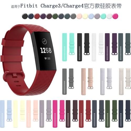Silicone Replacement Strap for Smart Bracelet Wristbands Fitbit Charge4/Charge3