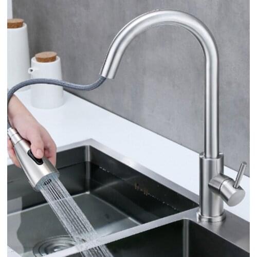 304 stainless steel universal sink faucet kitchen sink two-speed switch hot and cold shower faucet