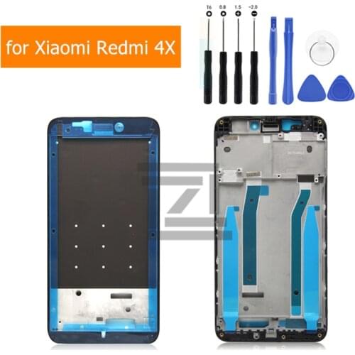 Mid Frame Plate for Xiaomi Redmi 4X Middle Frame LCD Supporting Faceplate Bezel Housing Redmi 4X Replacement Repair Spare Parts