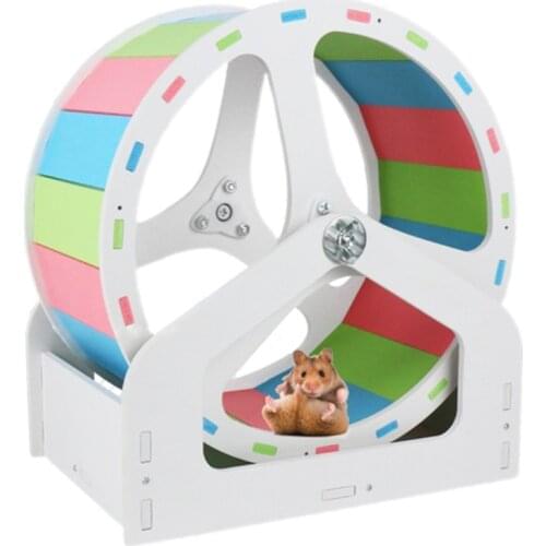 Top Quality Hamster Running Exercise Wheel Silent Runner Toy with Adjustable Stand Spinner Mar-18