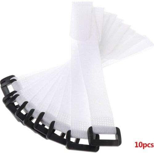 10 Pcs/Set Fishing Rod Strap Fixing Belt Magic Sticker Elastic Universal Tie Fastening Band Portable Outdoor Fishing 03KA