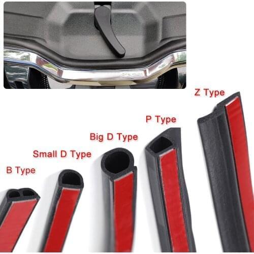 4m B P Z D Shape Universal Car Door Protection Edge Guards Trim Styling Moulding Strip Rubber Scratch Protector For Car Auto