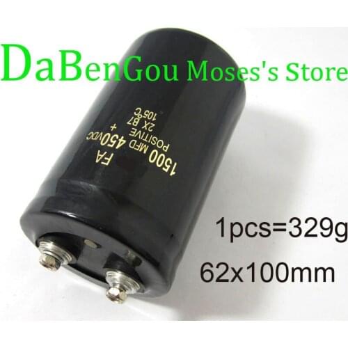 450v 1500uf Electrolytic Capacitor Radial Capacitance 65x100mm (1pcs)