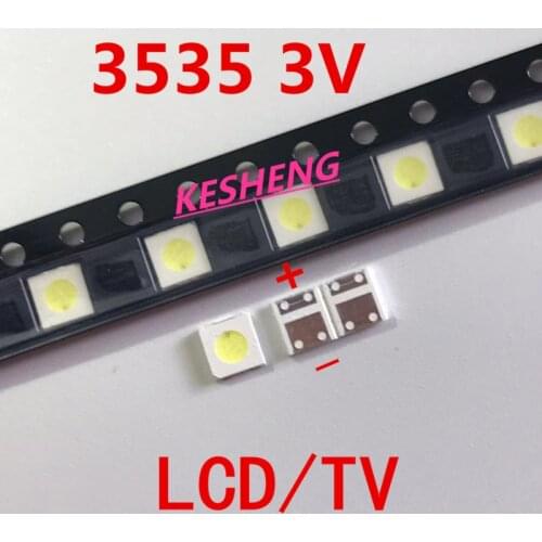 5000PCS UNI LED Backlight High Power LED 1W 3537 3535 90LM 3v Cool white LCD Backlight for TV TV Application