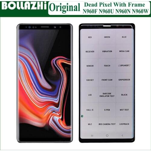 6.4" Screen Note9 LCD For Samsung Galaxy Note9 LCD Screen Touch Digitizer Assembly For Samsung Note 9 Display N960F Replacement