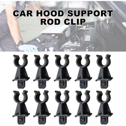 10PCS/Set Car Hood Retainer Hood Support Rod Clip Holder For Nissan For Dualis For J10 For 2006-2013 Car Accessories