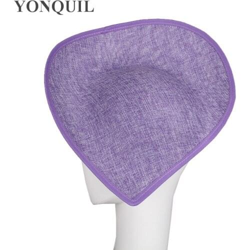 Lavender Or Multicolors 30CM Derby Hats Imitation Sinamay Fascinators Bases Women Cocktail Party Headpiece Accessories 5Pcs/Lot