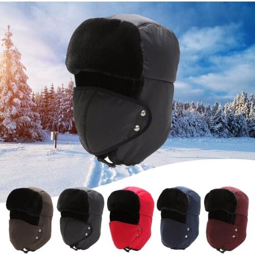Men And Women Thunderheads Hat Thickened Ear Protection Face Thickened Ear Protection Cap Comfortable and Soft Drop shipping