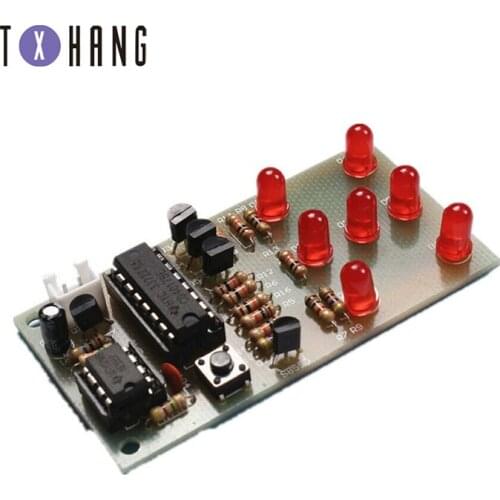 Electronic Dice NE555 LED Module CD4017 DIY Kit 5mm Red LED 4.5-5V ICSK057A Electronic Module Fun Diy Electronic