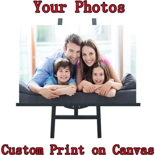 Customized Painting Any Size Print Canvas Wall Art with Your Photo Poster Decoration Picture for Living Room Gift Dropshipping
