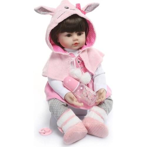 60cm Soft Silicone Reborn Baby Dolls Lifelike 24 Inch bebes Reborn Menina Princess Girl Doll Children Birthday Gifts