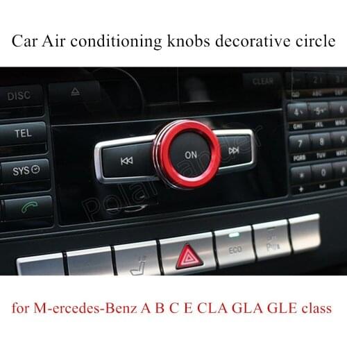 Best price Car Knob Cover Circle Sticker Air Condition Decorative Sticker Circle for M-ercedes-Benz A B C E CLA GLA GLE