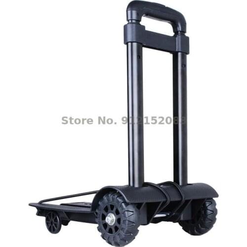 Small Trolley Folding Portable Trolley Household Trolley Shopping Trolley Trailer Handling Luggage Trolley Cart