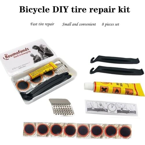 Bicycle tire repair kit, portable mountain bike tire repair tool, mini tire repair kit, tire repair glue