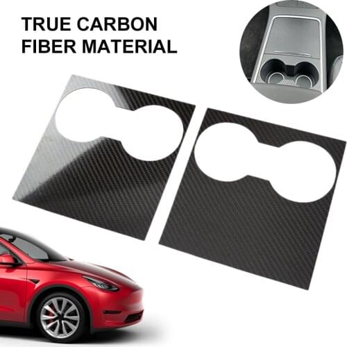 Center Console Cover Carbon Fiber Gloss Matte Black Anti Scratch Protective Panel for 2021 Tesla Model 3 /Y Interior Accessories