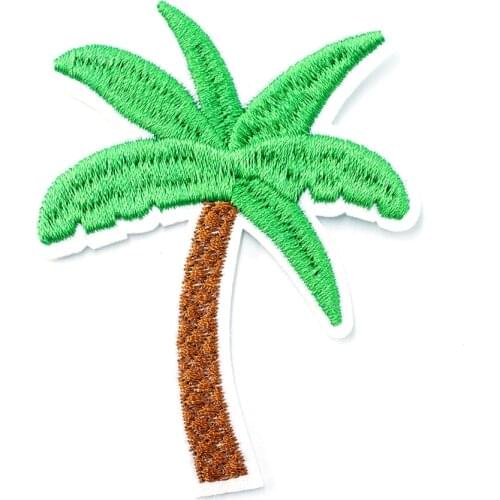 Coconut Tree Size:5.8x7.5cm DIY Badges Patch Jeans Bag Hat Clothes Apparel Sewing Decoration Applique Bagde Patches Accessories