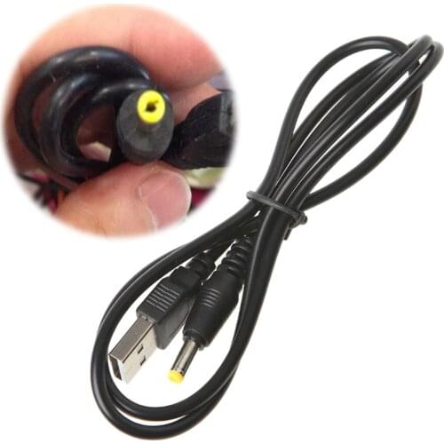 USB Male To 4.0x1.7mm 5V DC Barrel Jack Power Supply Cable Connector Charge Cord