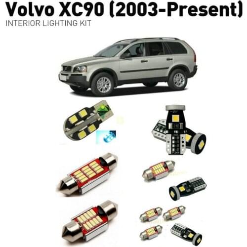 Led interior lights For volvo xc90 2003+ 18pc Led Lights For Cars lighting kit automotive bulbs Canbus