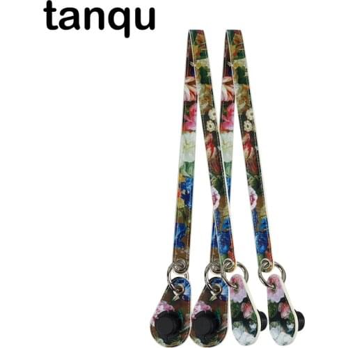 Tanqu Concise ring Leather Belt Handle with Drops for Classic Mini Obag huntfun square bag City Chic Women Handbag O Bag