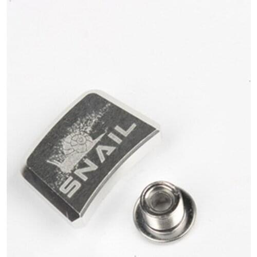 SNAIL 7075 Aluminum Alloy Chainring Bolt MTB Bike Crankset Square Screw Chainwheel Fixing Nut