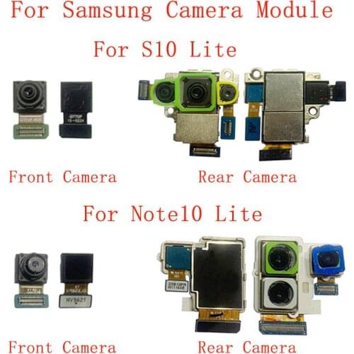 Back Rear Front Camera Flex Cable For Samsung Note 10Lite N770F S10 Lite G770F Main Big Small Camera Module Repair Parts