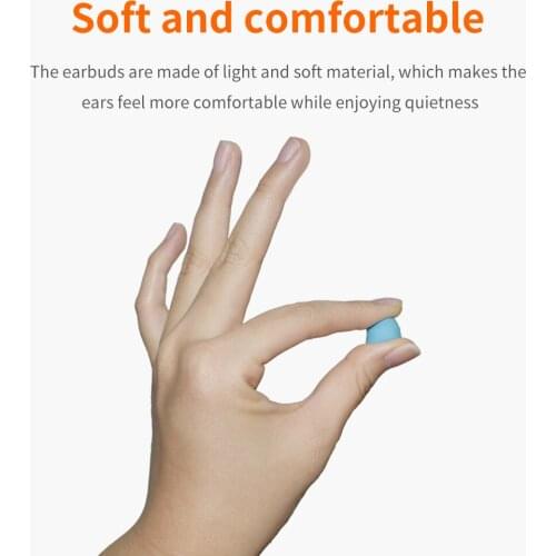 10 Pairs TISHRIC Bagged PU Sleep Ear Protector Earplugs Sleep Noise Reduction 25db Waterproof Earplugs Swimming Ear Plugs