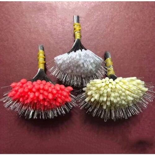 300pcs/lot Float Transparent Rubber Stopper Ss S M L Fishing Bobber Stopper Float Cylindrical Space Bean Fish Line Accessories