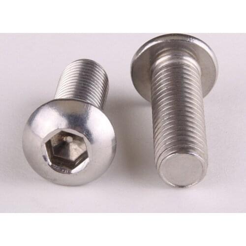 40PCS 304 Stainless Steel Round Head Hexagon Pan Head M3*8 GB7380