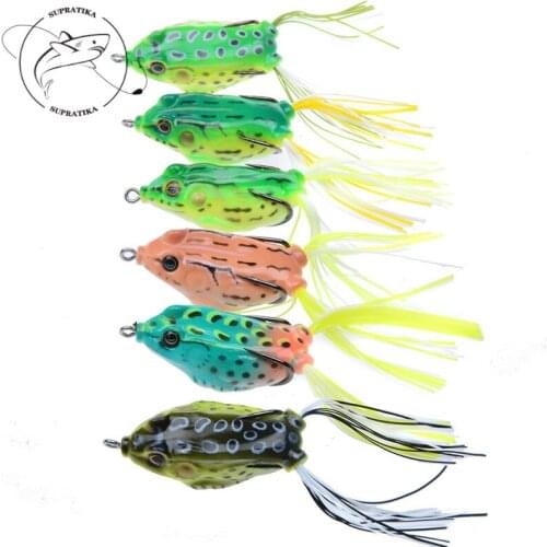 55mm/13.7g Bionic Silicone Thunder Frog Professional Fishing Lure Soft Bait 3D Eyes Anti-Corrosion Bionic High Quality Soft Lure