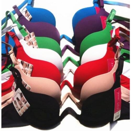 Women Push Up Bra B Cup Women Sexy Push Up Bra Big Size Super Push Up Bra Sexy Stripe One Piece Seamless Push Up Bras Gather
