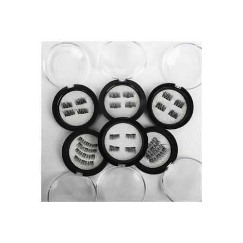 By dhl or ems 100boxes 3 Magnet 3D Magnetic Eyelashes Magnet Magnetic Lashes Magnetic False Eyelashes Magnetic Eye Lashes Makeup