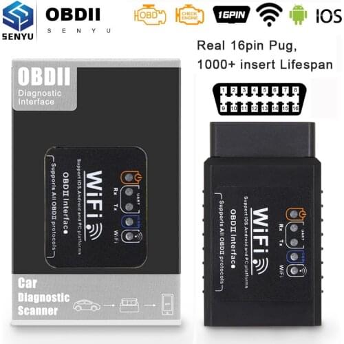 For Android/IOS ELM327 V1.5 WIFI OBD2 Scanner ELM 327 V 1 5 wifi OBD 2 OBD2 Car Auto Diagnostic Tool ODB2 OBDII Code Reader