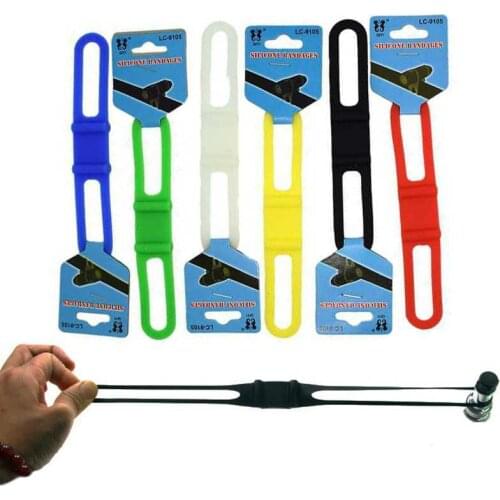 5Pcs/lot Elastic Silicone Strap Bike Light Holder Flashlight Torch Fastening Bandage Mount Holders Bicycle Accessories