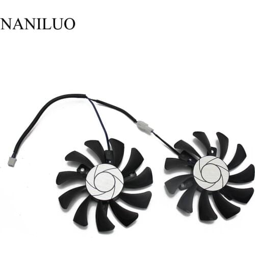 HA8010H12F-Z 75MM 2Pin GTX1050 2GT OC GPU Cooler DUAL Fan For MSI Geforce GTX 1050Ti GTX 1050 Ti 4GT-OC Graphic Card Cooling Fan