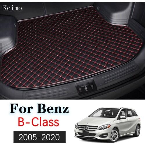 For Mercedes Benz B Class 2005~2020 Leather Car Trunk Mat W245 W246 W247 Carpet Tail Cargo Liner Boot Pad B160 B180 B200 B220