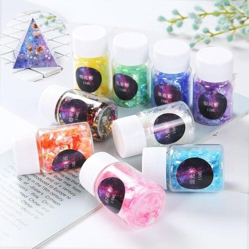 Colorful Broken Shell Flashing Resin Filling for Debris Uv Material Epoxy Resin Mold Making Jewelry Filling for Diy Jewelry