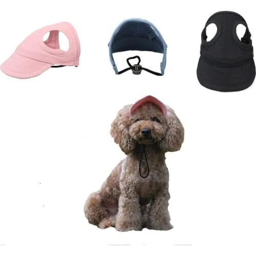Summer Pet Sun Hat Cute Dog Head Accessories Outdoor Sport Travel Dog Baseball Caps For Cat Small Medium Large Dog Windproof Hat