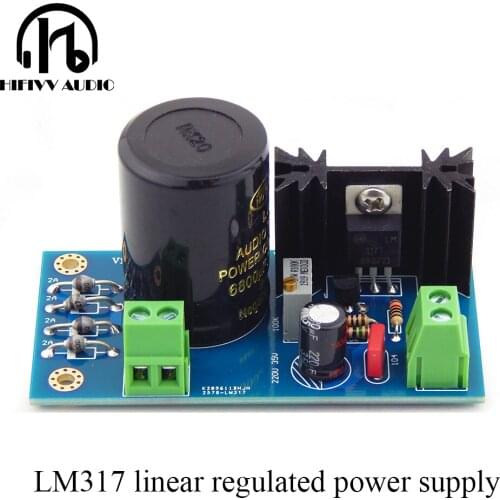LM317 TL431 High precision linear regulated power supply hifi amplifier decoder low noise power supply board