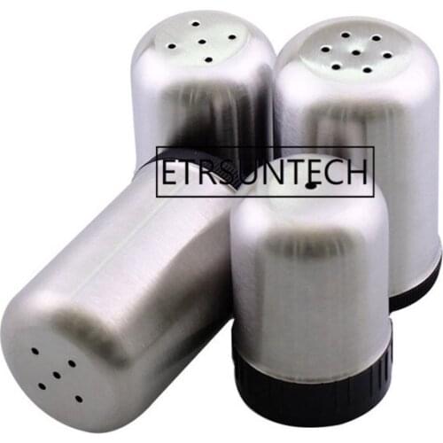 100pcs Stainless Steel Magnetic Seasoning Pot Salt shaker Salt Pepper Set spice Cruet Condiment Box Cooking Bottle Kitchen Tools