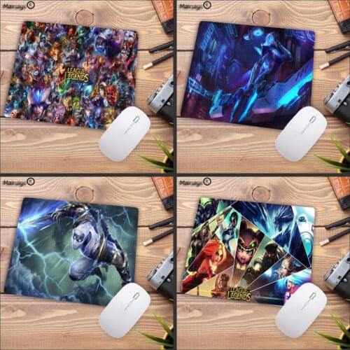Mairuige 18x22 20x25cm Retail Large Rubber Mousepads league of legends Hot Sale Mouse Pad Computer Gaming Speed Table MousePads
