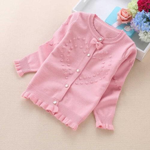 2021 new children sweaters 3-16 years girls' sweaters cotton children cardigans 8602