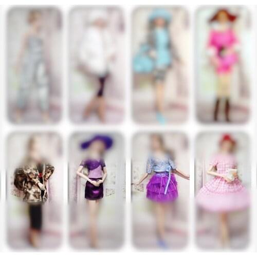 30cm Doll Dress Fashion Clothes suit for licca For Barbie Doll for blythe Accessories Baby Toys Best Girl' Gift