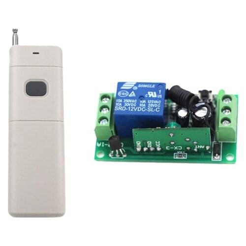 DC9V/12V/24V RF Switching Wireless Remote Control RF Light Lamp LED Remote Switch 315/433AMhz