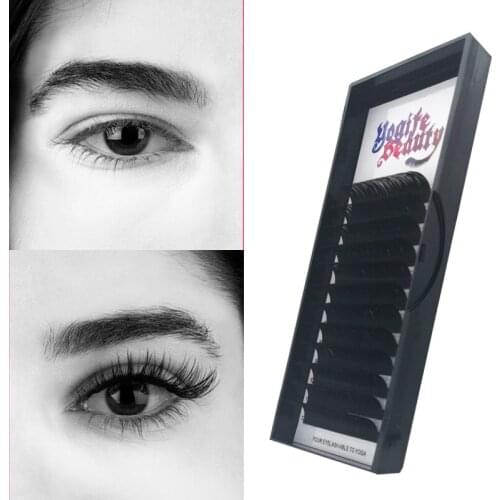 Classical Soft Mink Eyelash Extension 100% Hand Made Maquiagem Cilias for Professionals C D Curl from Yogife Beauty